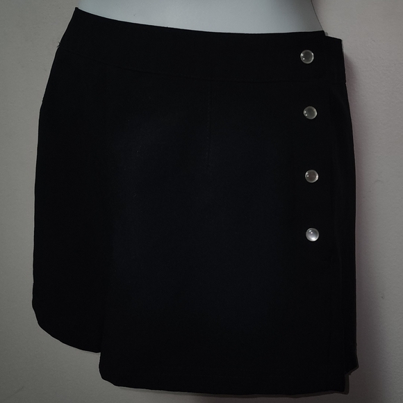 Space Girl-Z Clothing Black Polyester Short Shorts Side buttons M - Picture 6 of 9